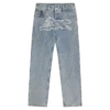 Applikerede Running Dog-denimbukser med dobbelt skål Applikerede Running Dog-denimbukser med dobbelt skål