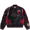 BBC x jeff hamilton heat varsity-jakke