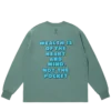 Bomulds-T-shirt med lange ærmer og Arch Logo