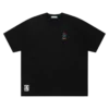 Bomuldst-t-shirt med broderet logo og Running Dog