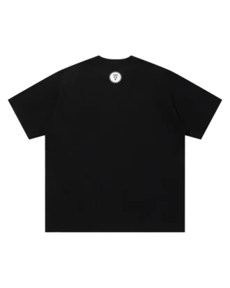 Bomuldst-t-shirt med broderet logo og Running Dog