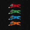 Bomuldst-t-shirt med broderet logo og Running Dog