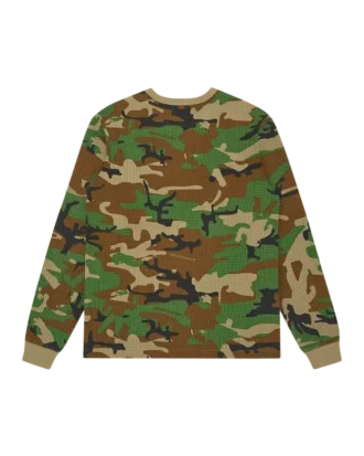 Camo-vaflet langærmet T-shirt