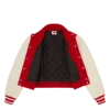 Cherry varsity-jakke til kvinder