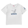 Dallás Cowboys kort T-shirt til kvinder med “Space Cowgirl”-motiv