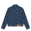 Denim-truckerjakke med gentaget logo Denim-truckerjakke med gentaget logo