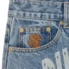 Denimbukser med falmet Arch Logo
