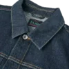 Denimjakke med mågeprint og broderi Denimjakke med mågeprint og broderi
