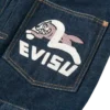 Denimjakke med mågeprint og broderi Denimjakke med mågeprint og broderi