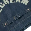 Denimjakke med mågeprint og broderi Denimjakke med mågeprint og broderi