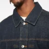 Denimjakke med mågeprint og broderi Denimjakke med mågeprint og broderi