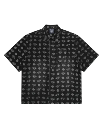 Diamonds & Dollars oversized denimskjorte