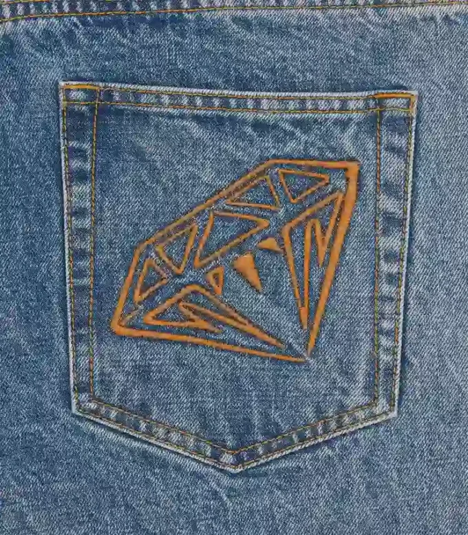 Diamonds & Dollars selvedge denimbukser