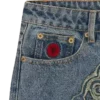 Distressed Running Dog-denimbukser til kvinder