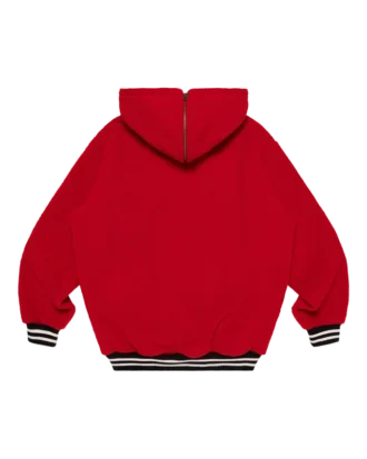 Fleece-pullover med halv lynlås