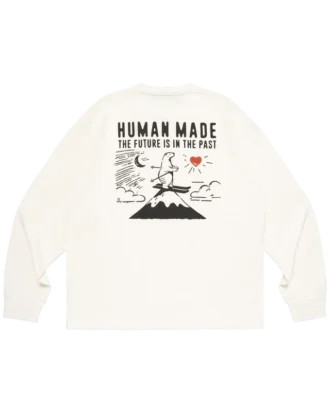 Grafisk langærmet T-shirt #4