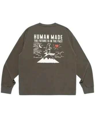 Grafisk langærmet T-shirt #4