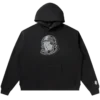 Hoodie med Outline Curve Logo