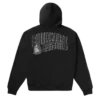 Hoodie med Outline Curve Logo