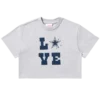 Kort T-shirt til kvinder med Dallas Cowboys-motiv