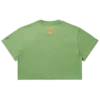 Kort T-shirt til kvinder med hjerte og skrift