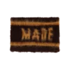 Logo-bånd i shaggy-strik