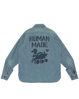 Militær chambray-skjorte Militær chambray-skjorte