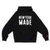 New York-fremstillet hoodie i kraftigt stof