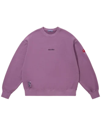 Overfarvet sweatshirt med Running Dog