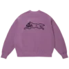 Overfarvet sweatshirt med Running Dog