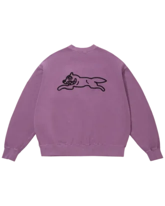 Overfarvet sweatshirt med Running Dog