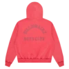 Oversized college-hoodie med gennemgående lynlås