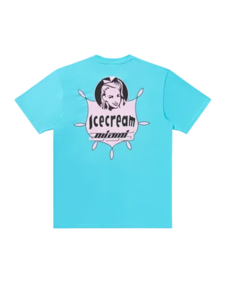 Pink badge-T-shirt