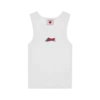 Ribbet vesttop til kvinder med perler og Running Dog Ribbet vesttop til kvinder med perler og Running Dog