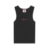 Ribbet vesttop til kvinder med perler og Running Dog Ribbet vesttop til kvinder med perler og Running Dog