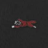 Ribbet vesttop til kvinder med perler og Running Dog Ribbet vesttop til kvinder med perler og Running Dog