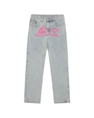 Running Dog-jeans med dobbelt skål