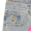 Running Dog-jeans med dobbelt skål Running Dog-jeans med dobbelt skål