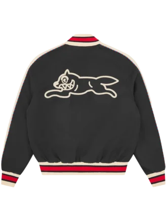 Running Dog satin bomberjakke