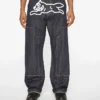 Selvedge-running dog-bukser i denim med løbende hund Selvedge-running dog-bukser i denim med løbende hund