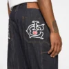 Selvedge-running dog-bukser i denim med løbende hund Selvedge-running dog-bukser i denim med løbende hund