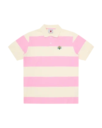 Stribet kortærmet Poloshirt