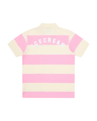 Stribet kortærmet Poloshirt