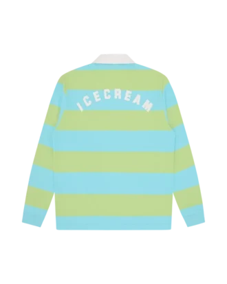 Stribet langærmet Poloshirt Stribet langærmet Poloshirt