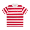 Stribet poloshirt til kvinder med ispind