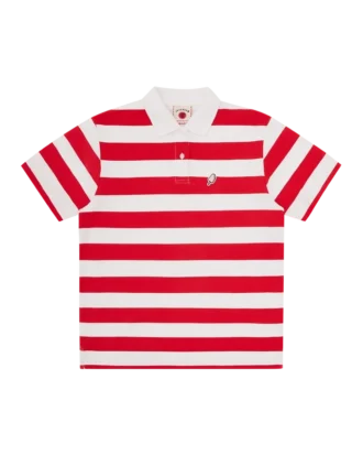 Stribet poloshirt til kvinder med ispind