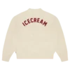 Strikket cardigan i college-stil