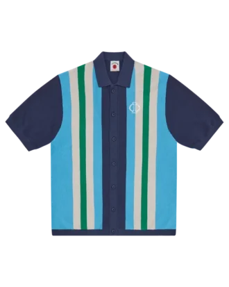 Strikket poloshirt med krave
