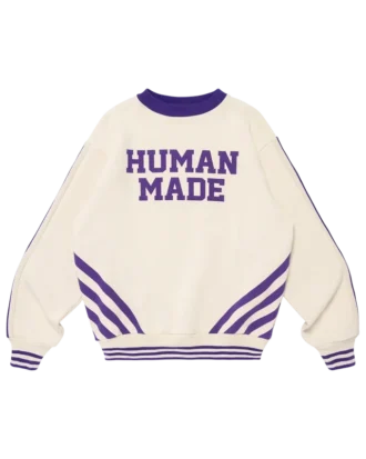 Sweatshirt med albuepatches