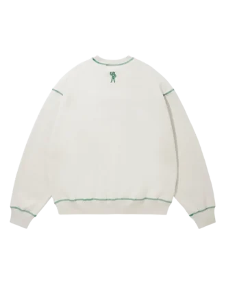 Sweatshirt med broderet logo